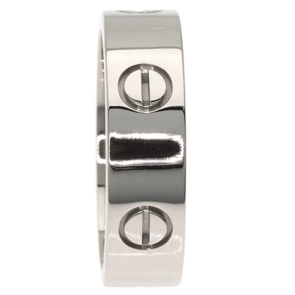 AUTHENTIC CARTIER LOVE RING 18K WHITE GOLD 5.5mm WEDDING  CARTIER Authentic 18k Silver Love Ring #58